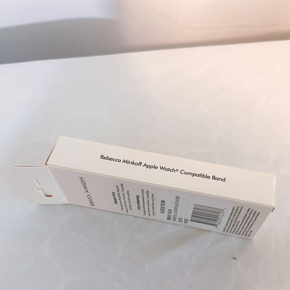 NIB REBECCA MINKOFF Smooth Leather Apple Watch Strap Nude 2… - Picture 4 of 4